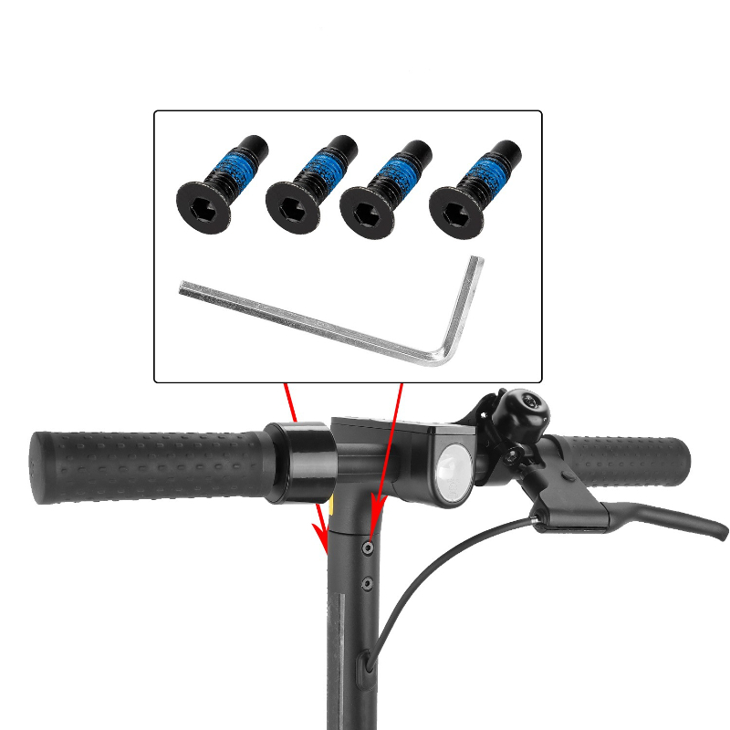 Elektrische Roller Schraube Set Montage Schraube Kit Mit Schlüssel Für Xiaomi M365 Ninebot Max G30 ES Gabel Rohr Pol Zu Basis teil – Detail 1