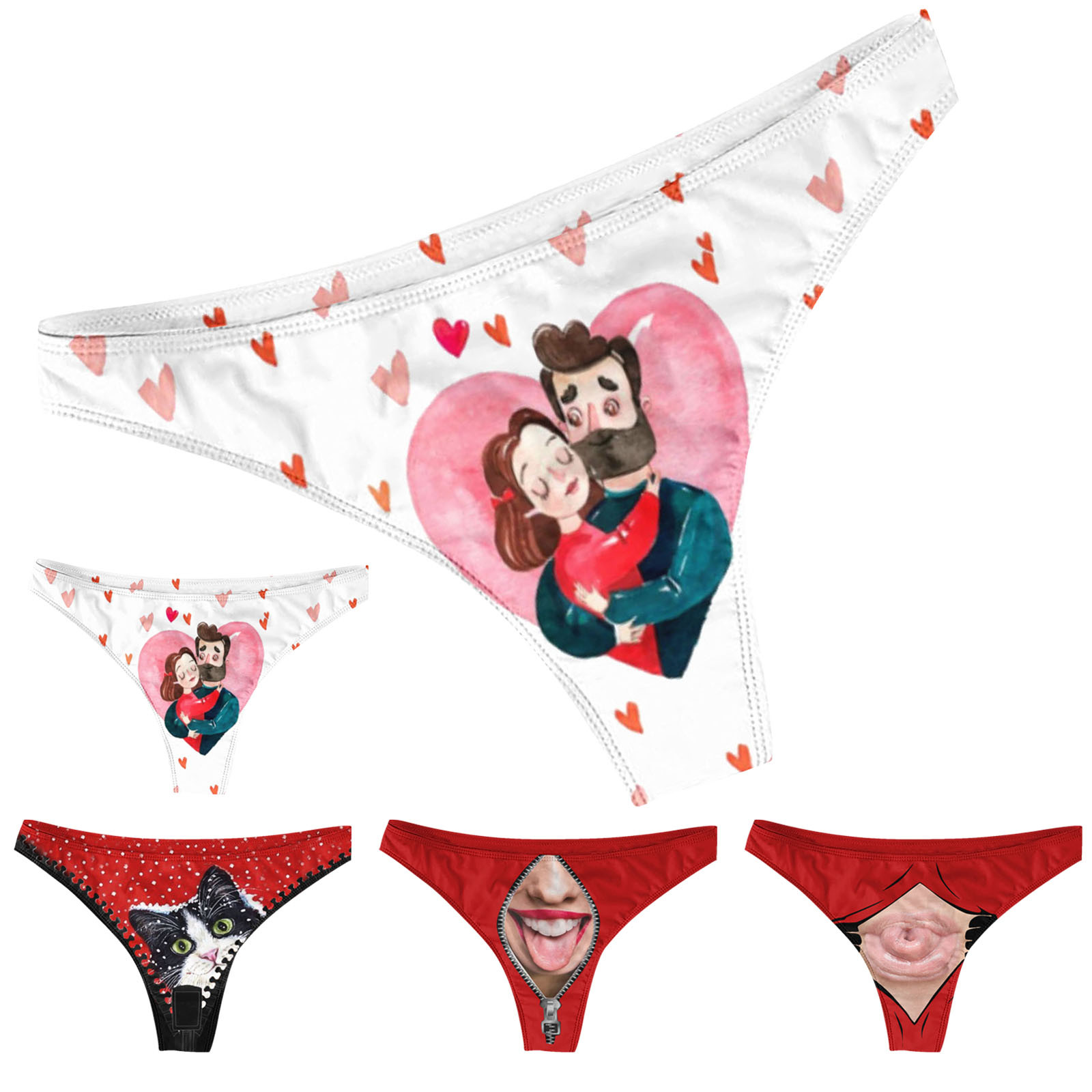 Ropa interior Sexy para hombre y mujer, Tanga de algodón para el Día de San  Valentín, ropa interior para adultos, calzones transpirables ajustados de  talla grande - AliExpress Ropa interior y ropa