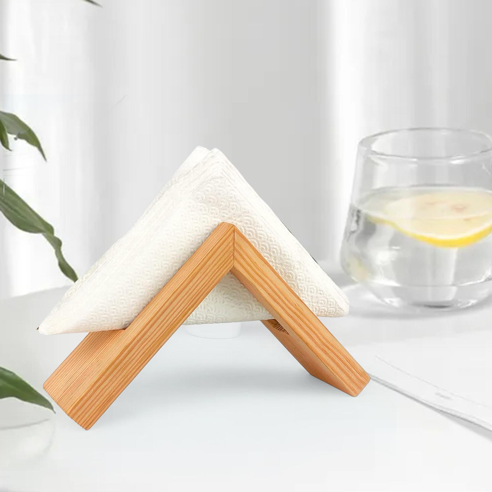 Wooden Napkin Holder Napkin Rack for Kitchen Countertops Indoor Outdoor Use