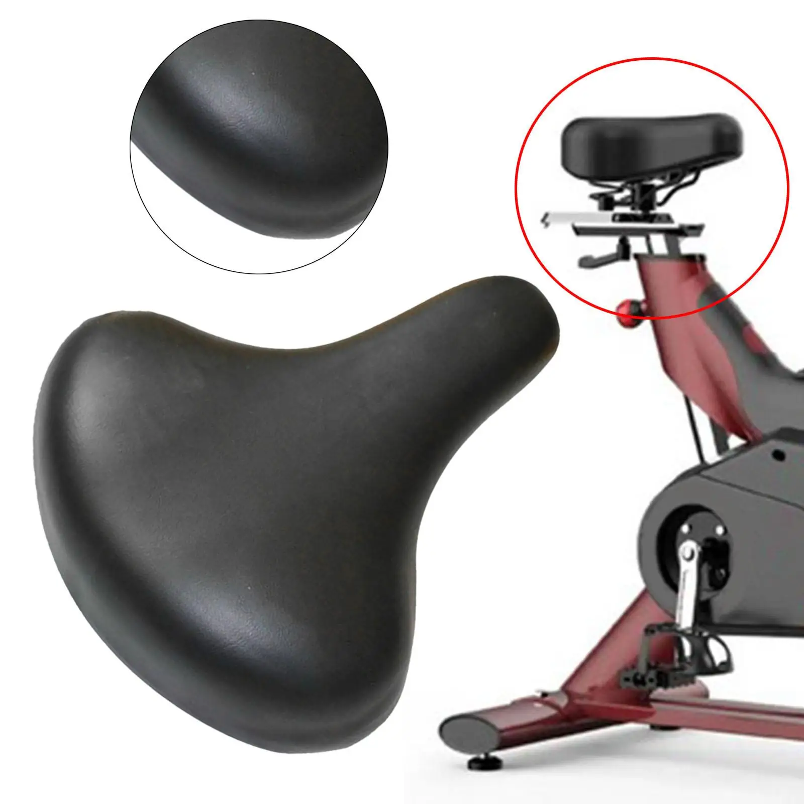 Indoor Bike Seat Cover Cushion Accessory for Women Men Anti Slip Replaces