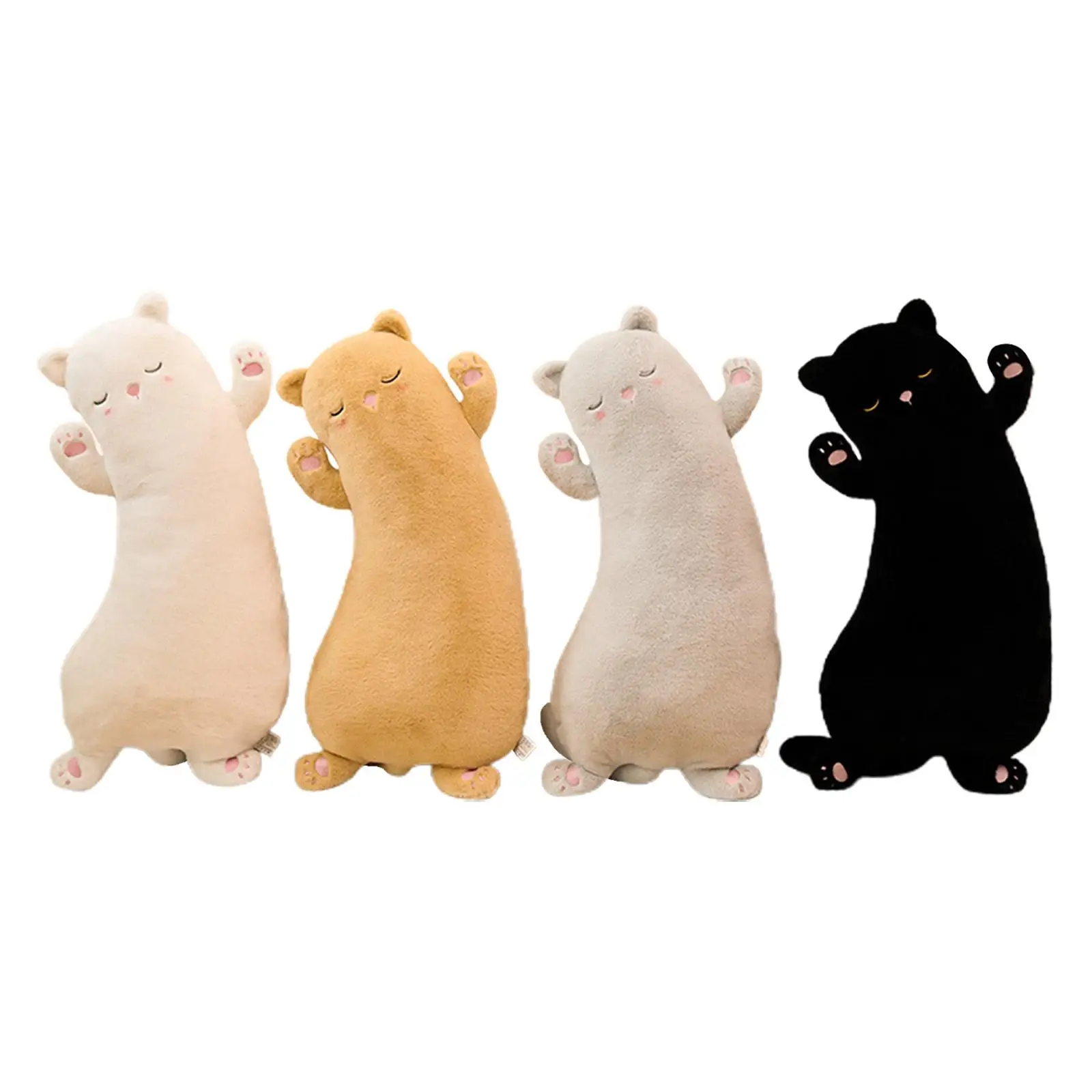 Cute Cat Plush Pillow Sleeping Accompany Toy for Couch Living Room Children