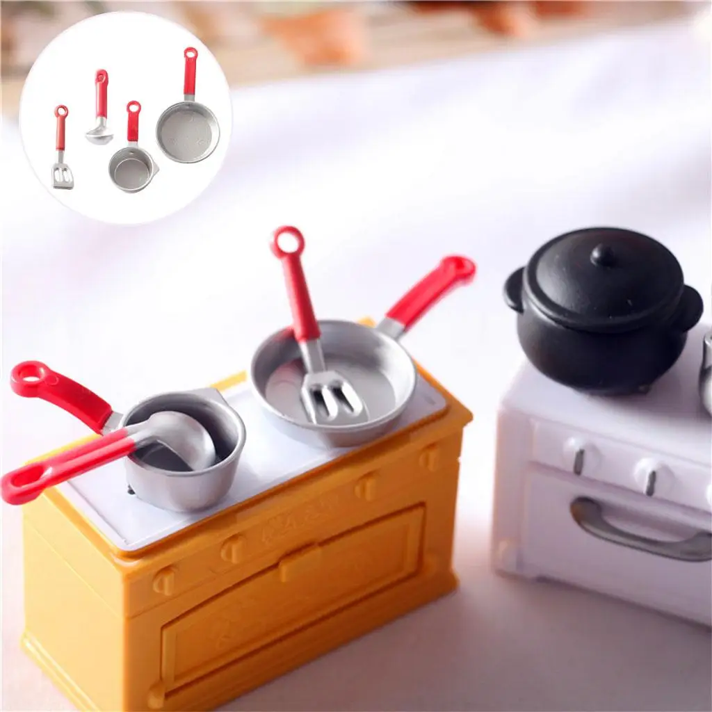 Ensemble De Jouets De Cuisine 4 Pieces Pot De Nourriture Classique Et