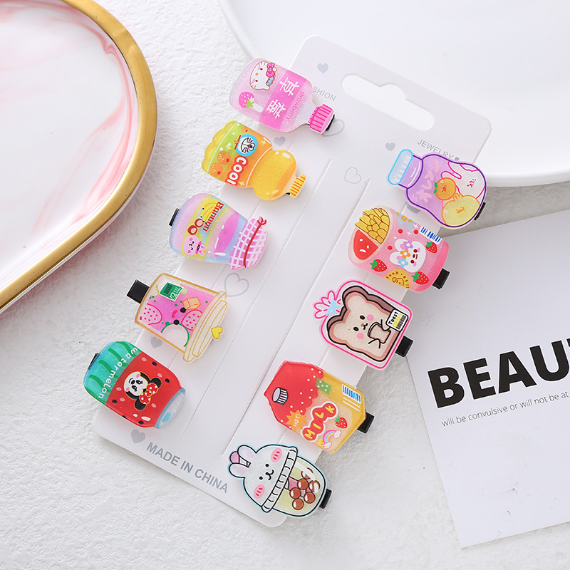50/100 Stück/Set Bunte Kinder-Haarspangen Set Großpackung Multi-Style Ausgehöhlte Stern-Schnappspangen Rutschfeste Baby Mädchen Jungen Haaraccessoires – Detail 4