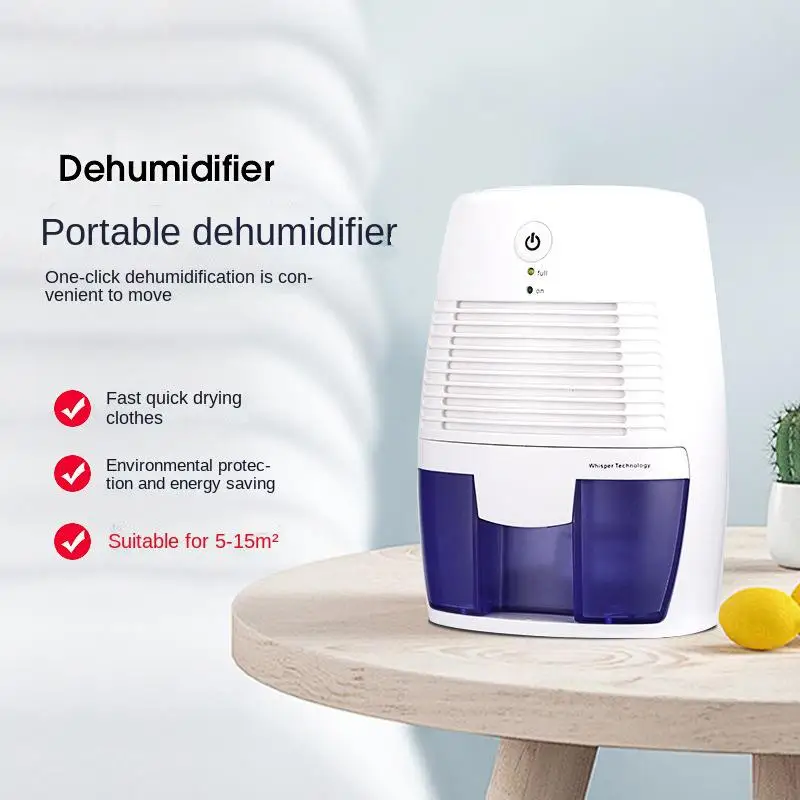 Mini Dehumidifier Air Dryer 500ml  USB for Basement Bedroom Closet