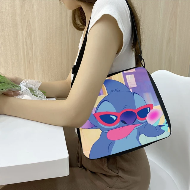 Disney Lilo & Stitch borse da donna Anime Figure Leisure Underarm Bag per  ragazze 20x24cm borsa da viaggio multifunzione borse a tracolla