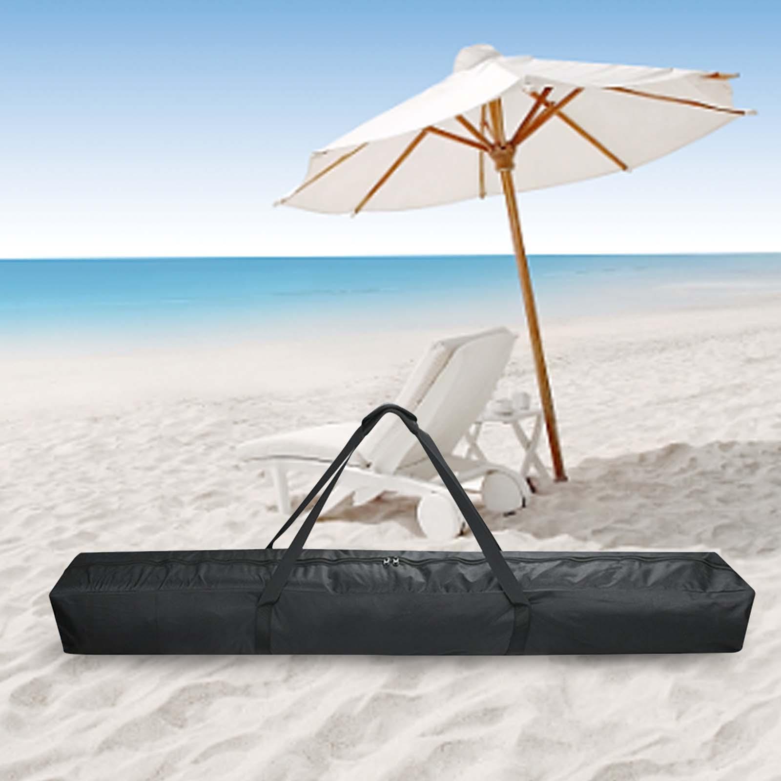 Beach Umbrella Storage Bag Carry Case with Shoulder Strap And Padded Organizer