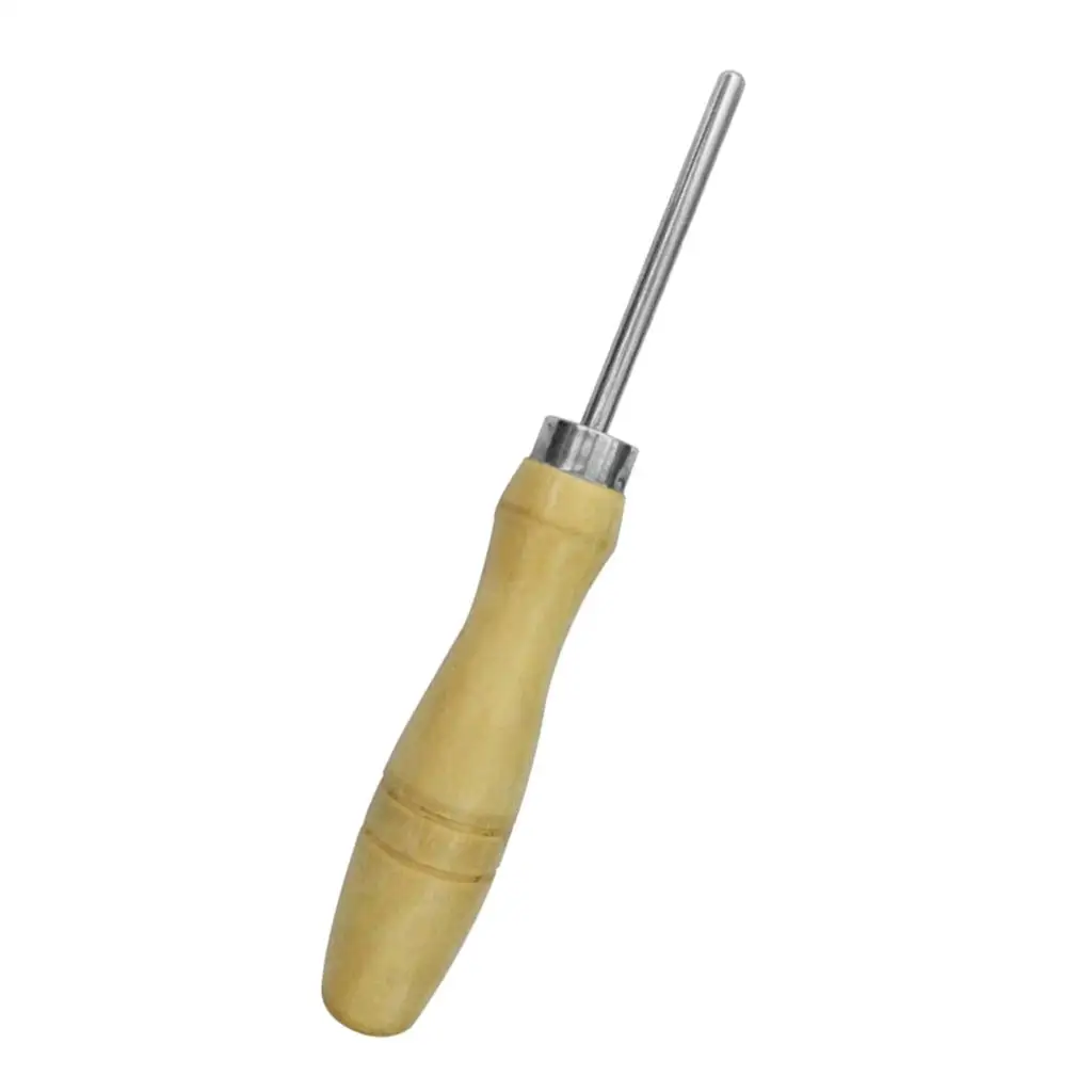 Racket Straight Awl Stringing Tools Wood Handle 4.72 Inches for All
