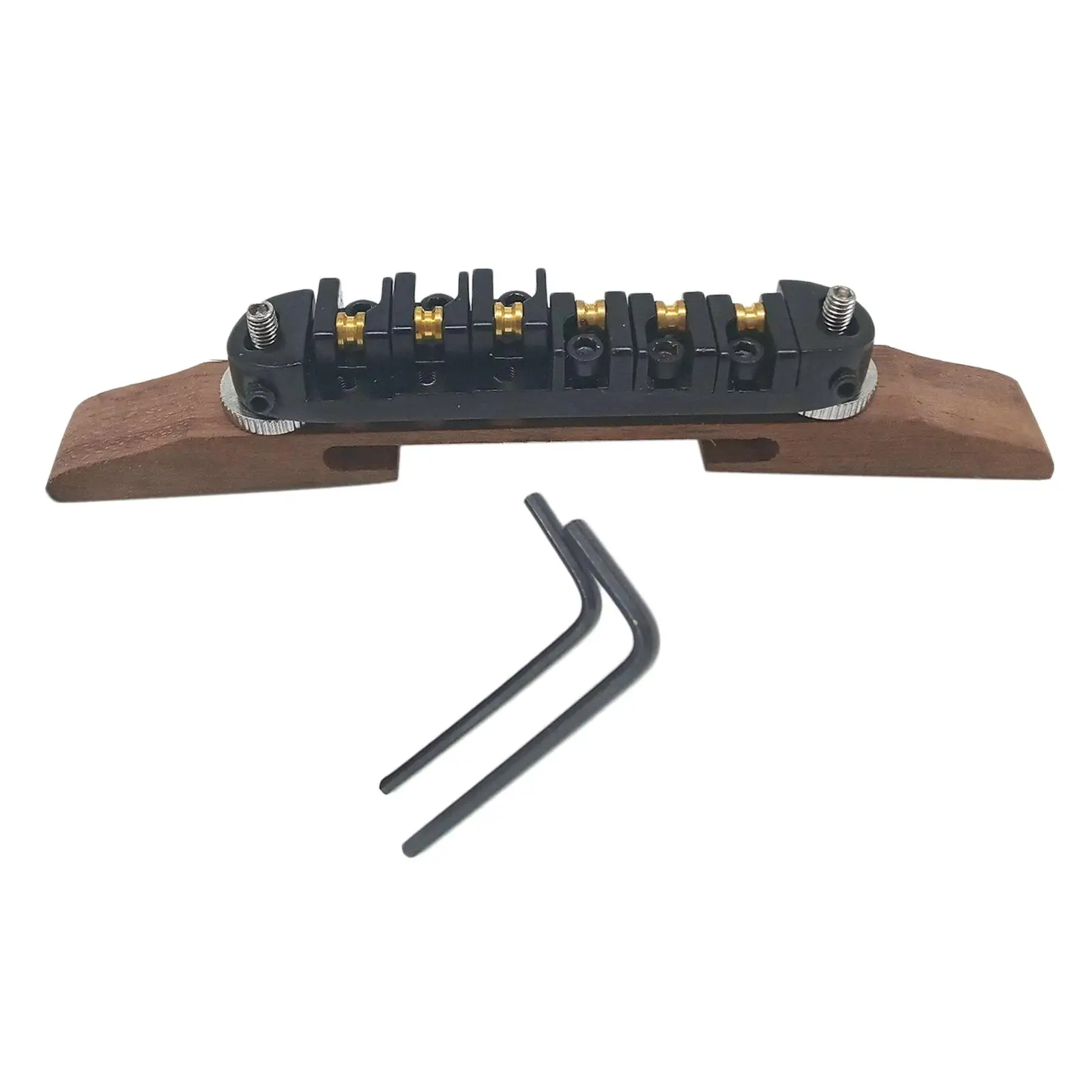 Bridge Adjustable Rosewood Base Set  Guitar Parts Replace Accessory