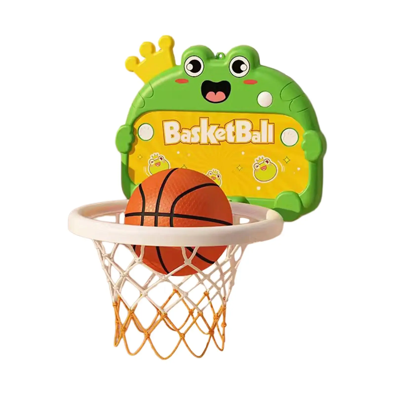 Mini Basketball Hoop Set Activity Centers Holiday Gifts Practice Hand Eye Coordination with Basketball for Wall Living Room Door