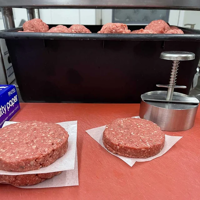 Cucina Hamburger Press Burger Patty Maker 304 in acciaio inox maiale manzo  Hamburger pressa manuale stampo per Grill piastra strumento di carne -  AliExpress