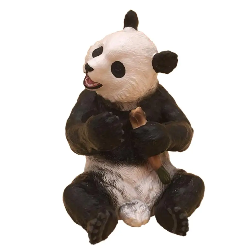 Lifelike Panda Model Figurine Non-fading Educational Doll House Decoration