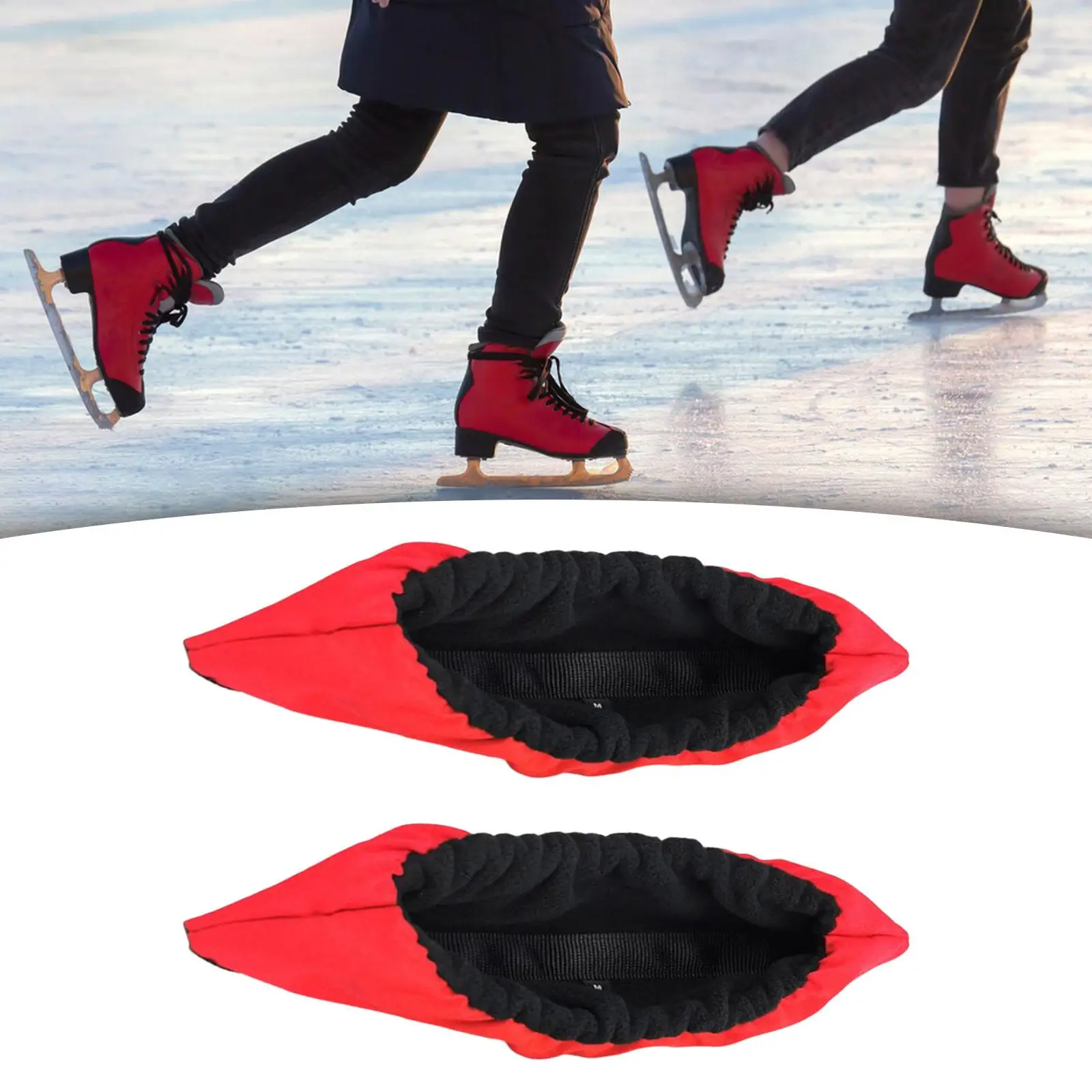 Ice Skate Blade Covers Figure Ice Roller Skates Boot Covers Overshoes Skating Guard Equipment Protection for Kids Adult