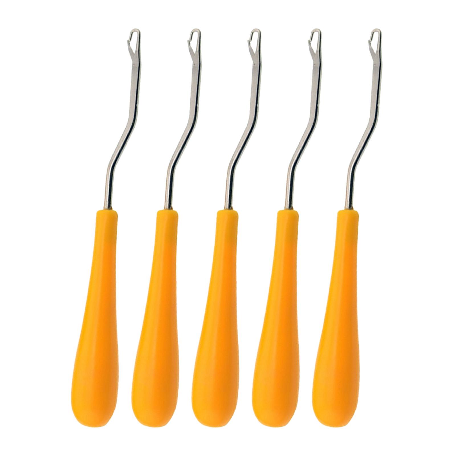 5x Latch Hook Crochet  for Rug Making Wigs Extension Craft Repair