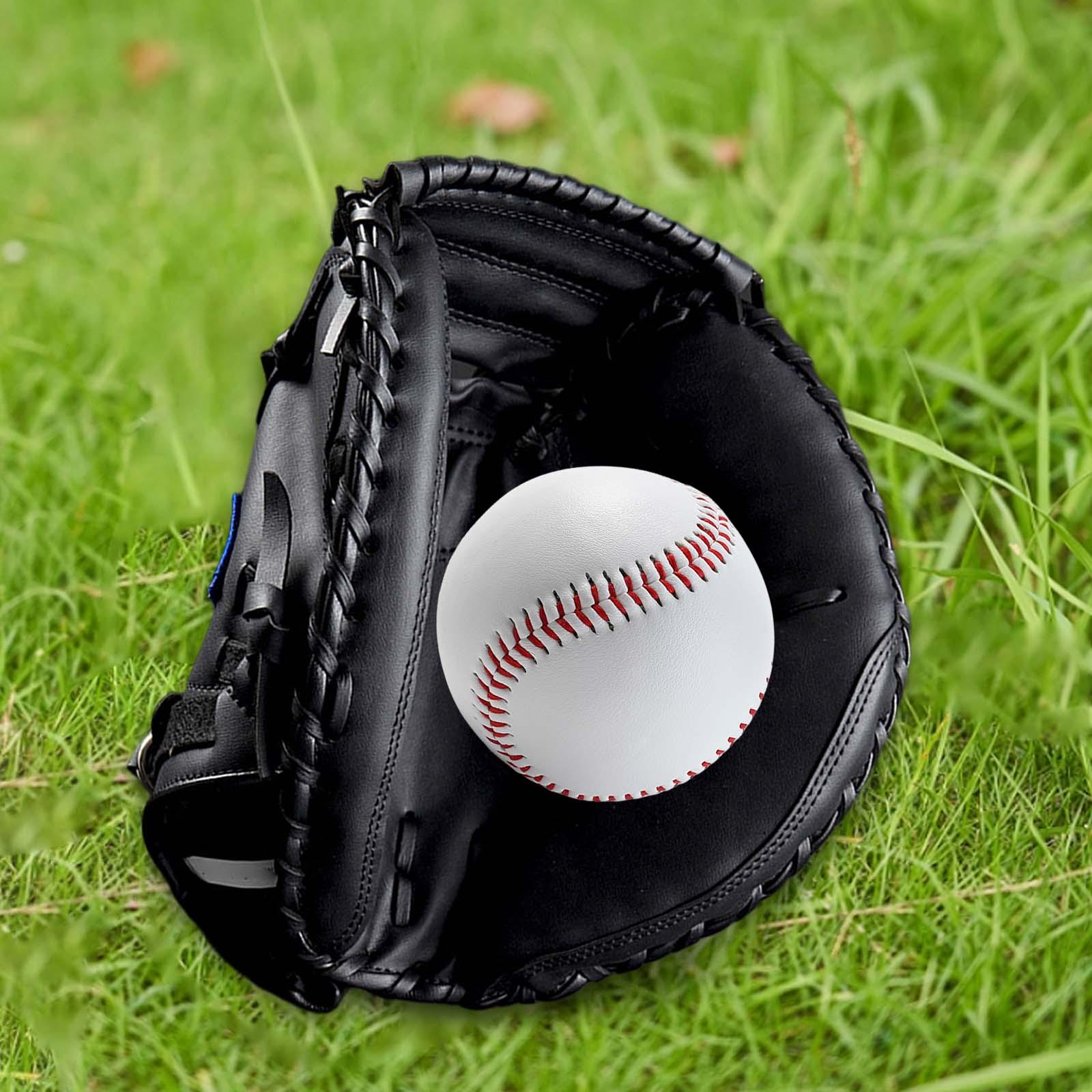 Baseball Catcher Gloves Thickened with Baseball Ball 12.5`` Catching Gloves Softball Gloves Baseball Mitts for Men Women