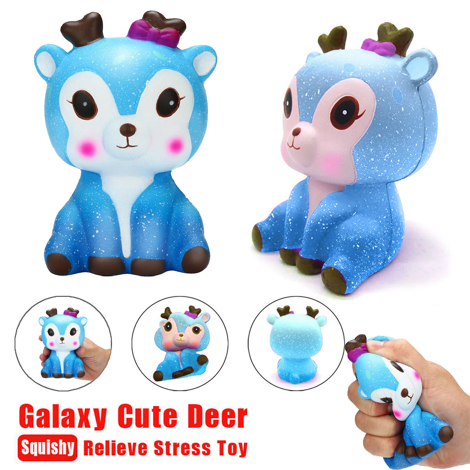 Cartoon Squishy Kawaii Galaxy Deer Animal Squishies Slow Rising Cream  Scented Stress Reliever Relief Squeeze Toys for Kids 2022| | - AliExpress