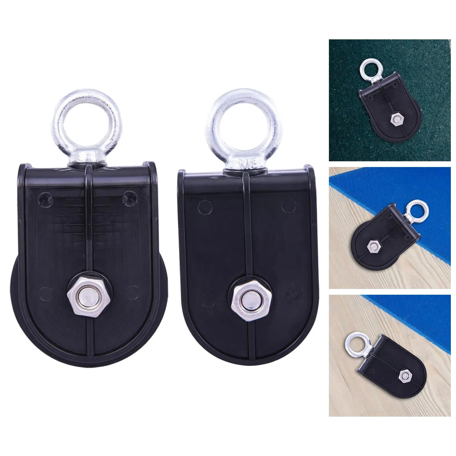 Cable Pulley Mute Roller Pulley Hoists Roller for Pulley System Snatch Block Cable Pulley Attachments Lifting Block Clothesline