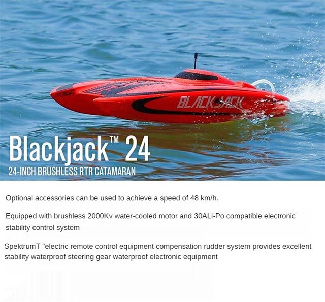 Proboat Blackjack 24 60cm Brushless Catamaran Rowing 48km h Rc Boat Rtr Finished Ship Rc Boats AliExpress