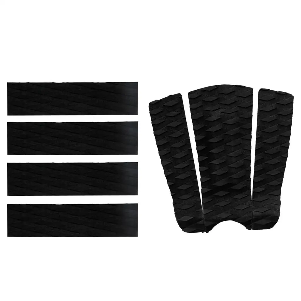 7 Pieces Non- EVA Surfboard Traction Pad Tail Pad for Surfing  Skimboarding Longboard Shortboard