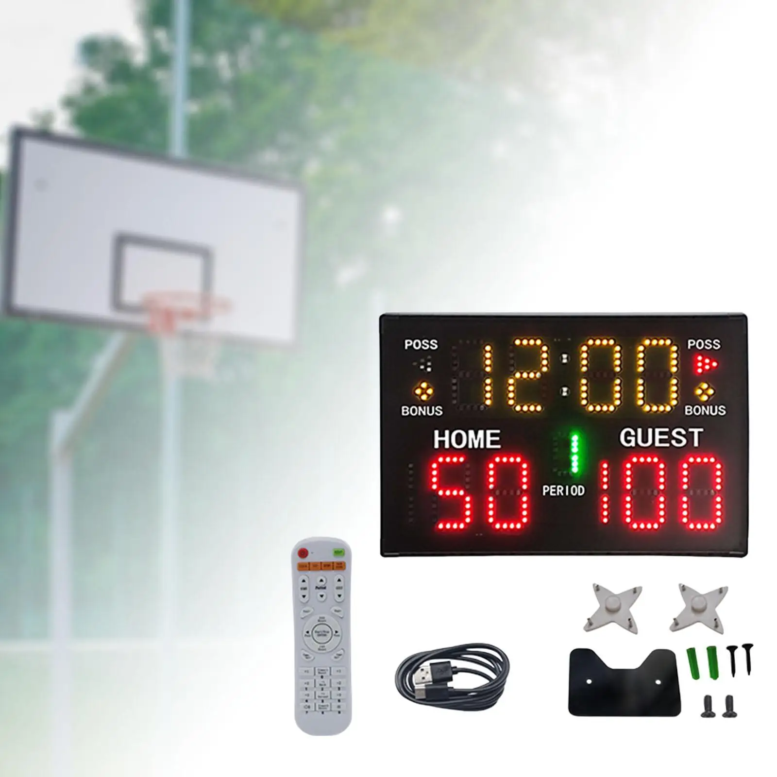 Electronic Scoreboard Battery Powered for Tennis Volleyball Basketball