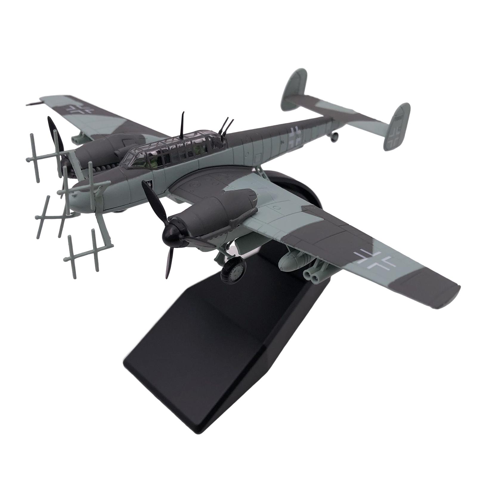 1/100 Scale BF-110 Plane Model Alloy BF-110 Fighter Model Toy for Household Shelf