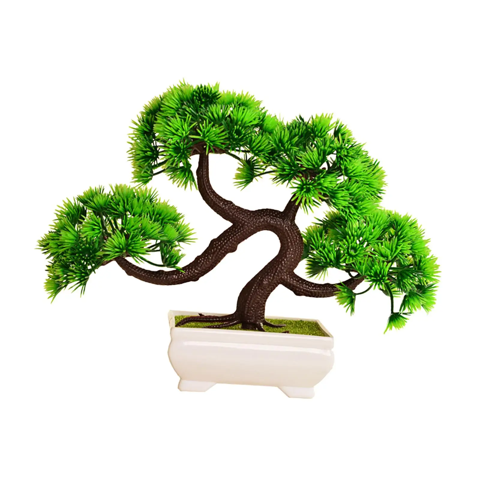 Artificial Bonsai Tree Desk Display Fake Plant Potted Tree Faux Potted Plant for Bedroom Table Living Room Indoor Bookshelf