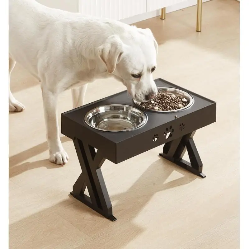  Bowls double puppy Bowls Raised Stand Stainless Steel Bowls