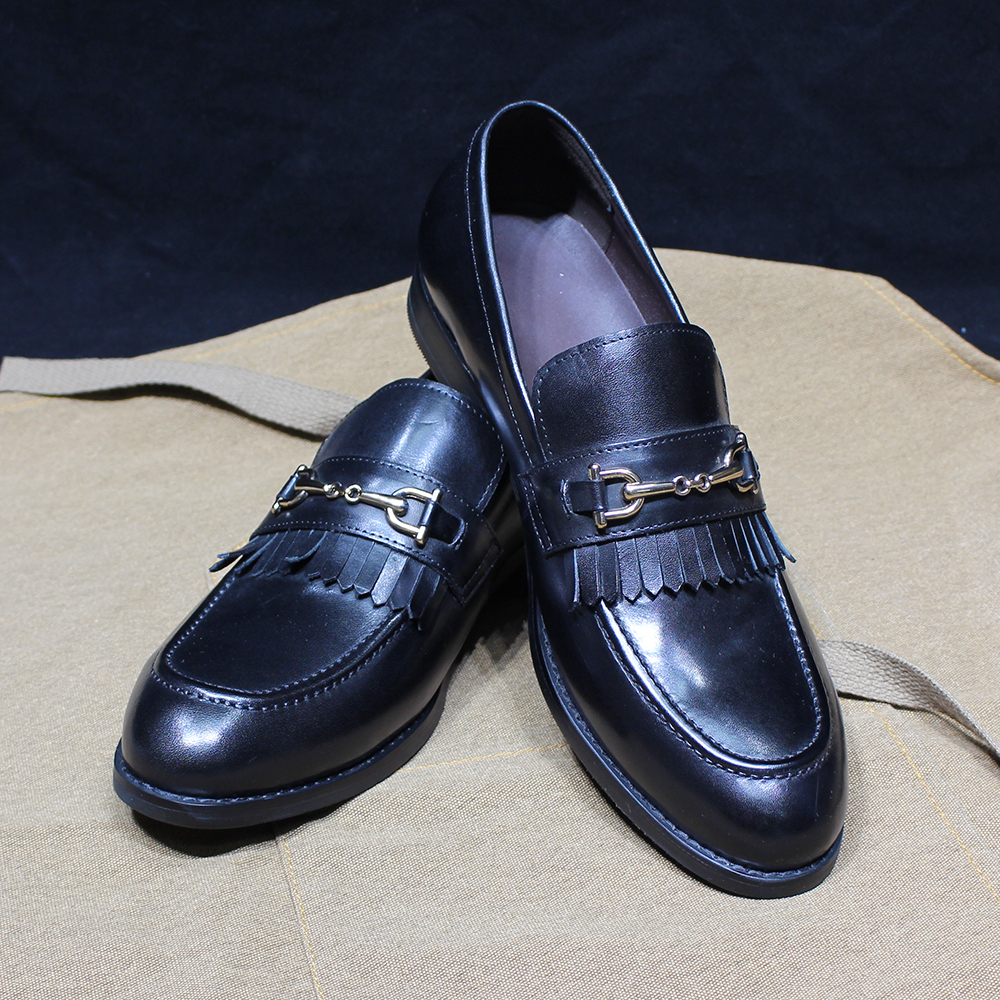 Klassische Herren-Loafer aus echtem Leder mit Quaste, für Hochzeit, Party, Kleid, Schuhe, Metallknopf-Detail, Büro, Freizeitkleidung – Detail 11