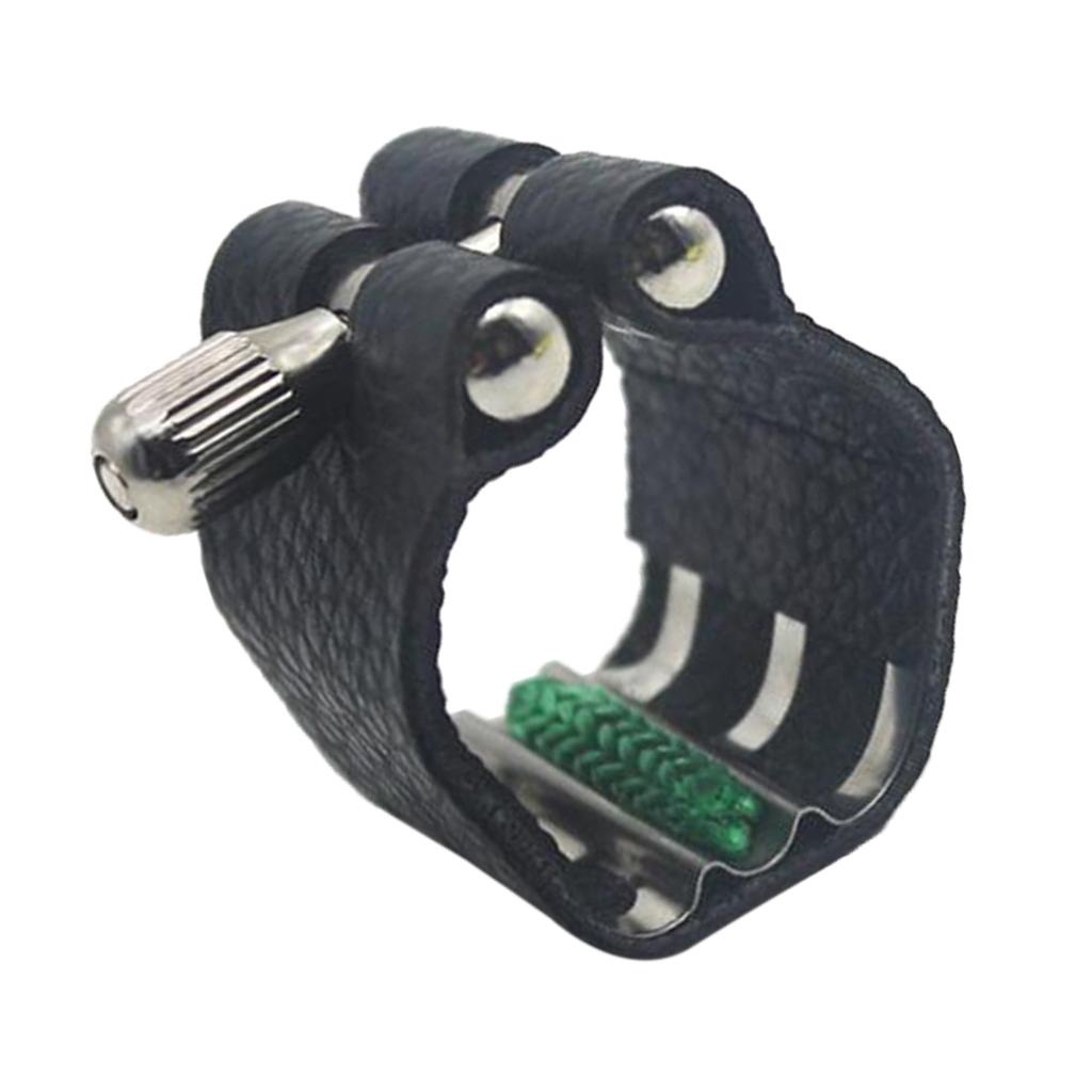Description Picture 3 of itemPU Leather Soprano B Clarinet Rubber Mouthpiece Ligature Musical Wind Instrument Parts Saxophone accessories
