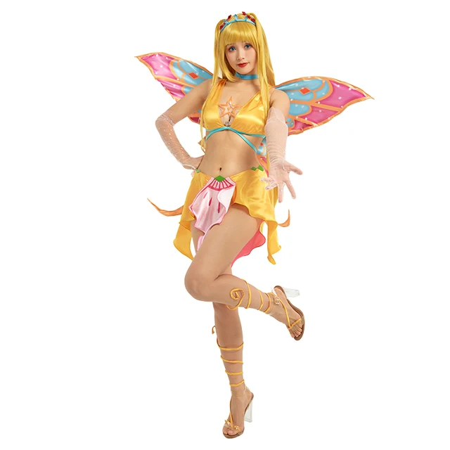 Anime Princess Stella Cosplay Costume Fairy Of The Shining Sun Stella  Cosplay Costume Halloween Uniform Sexy Dress Cos Clothing - Cosplay Costumes  - AliExpress