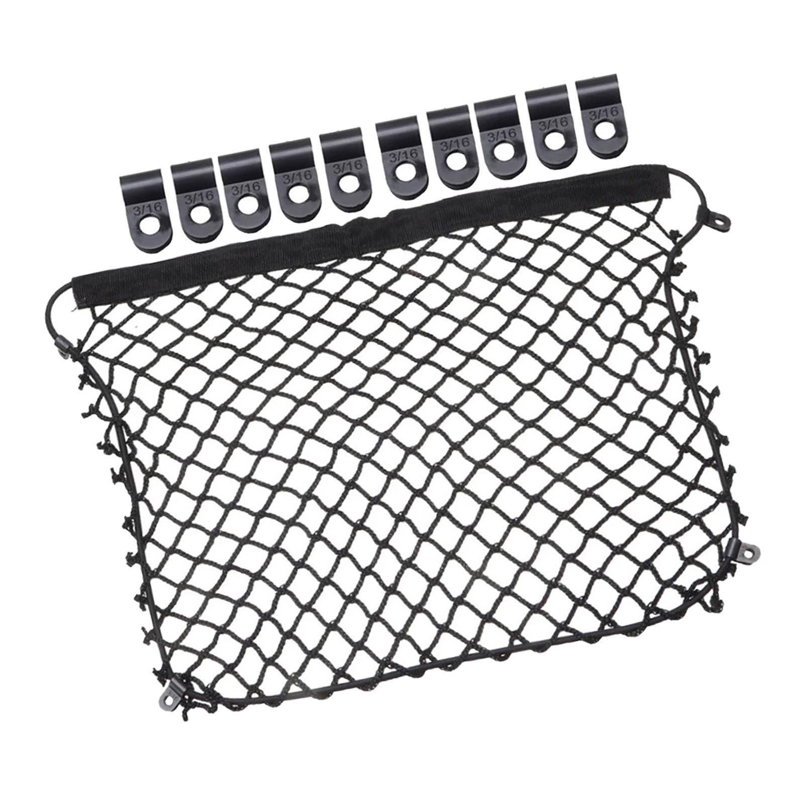 Motorcycle Net with 10 Fixings Lid Mesh Organizer Net Mesh Rear Trunk High Elasticity 800GS R850700GS