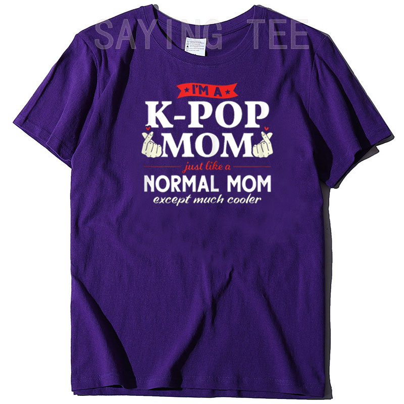 como uma mãe normal Kpop Moda T-shirt