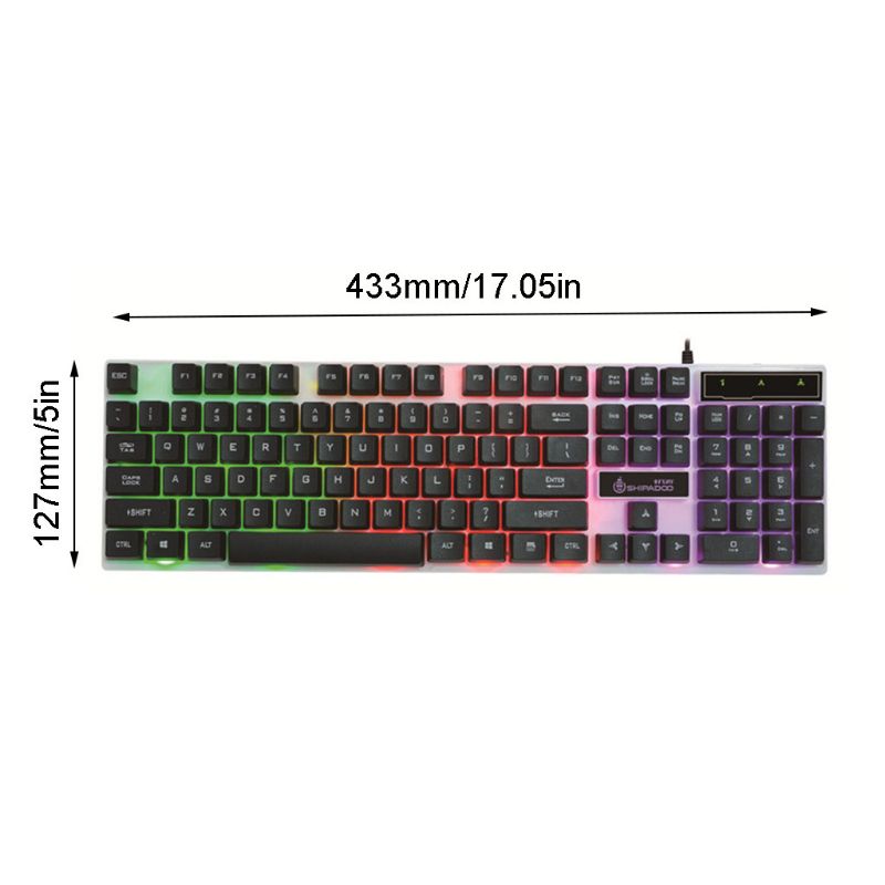 Full Size  Mechanical Gaming Keyboard, Splash-Proof, for IDEAL for Windows