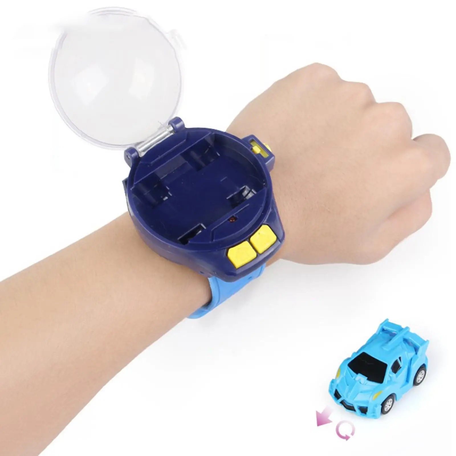 Cute Toy Children`s Watch Remote Control Toy Car Model Toy Car Birthday Present Watch Modeling Ingenious Toy