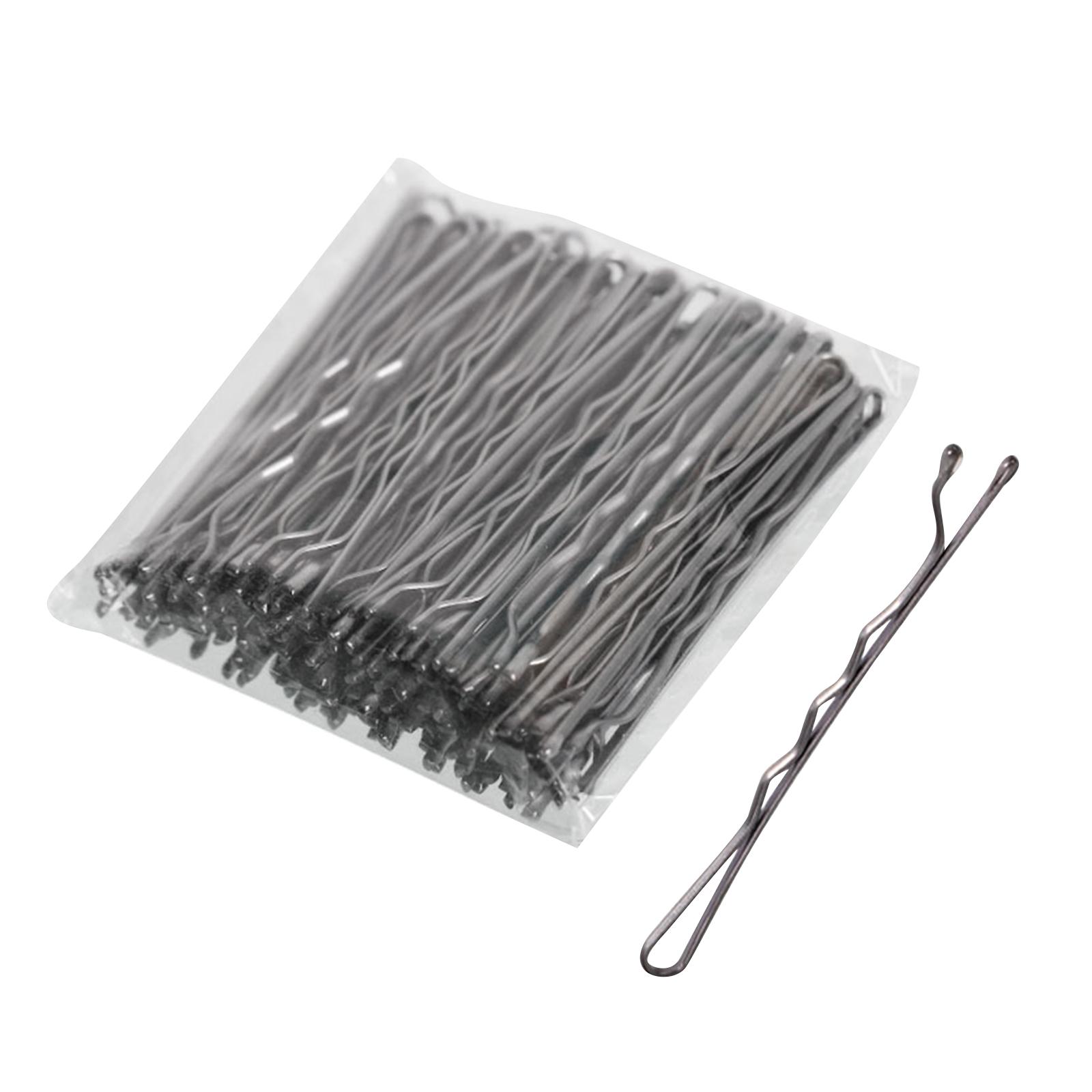 100x Hair Pin Keep Hairs in Place Fit All Hair Types Crimpled Slideproof Hair Accessories for Hairdressing Salon Girls Lady