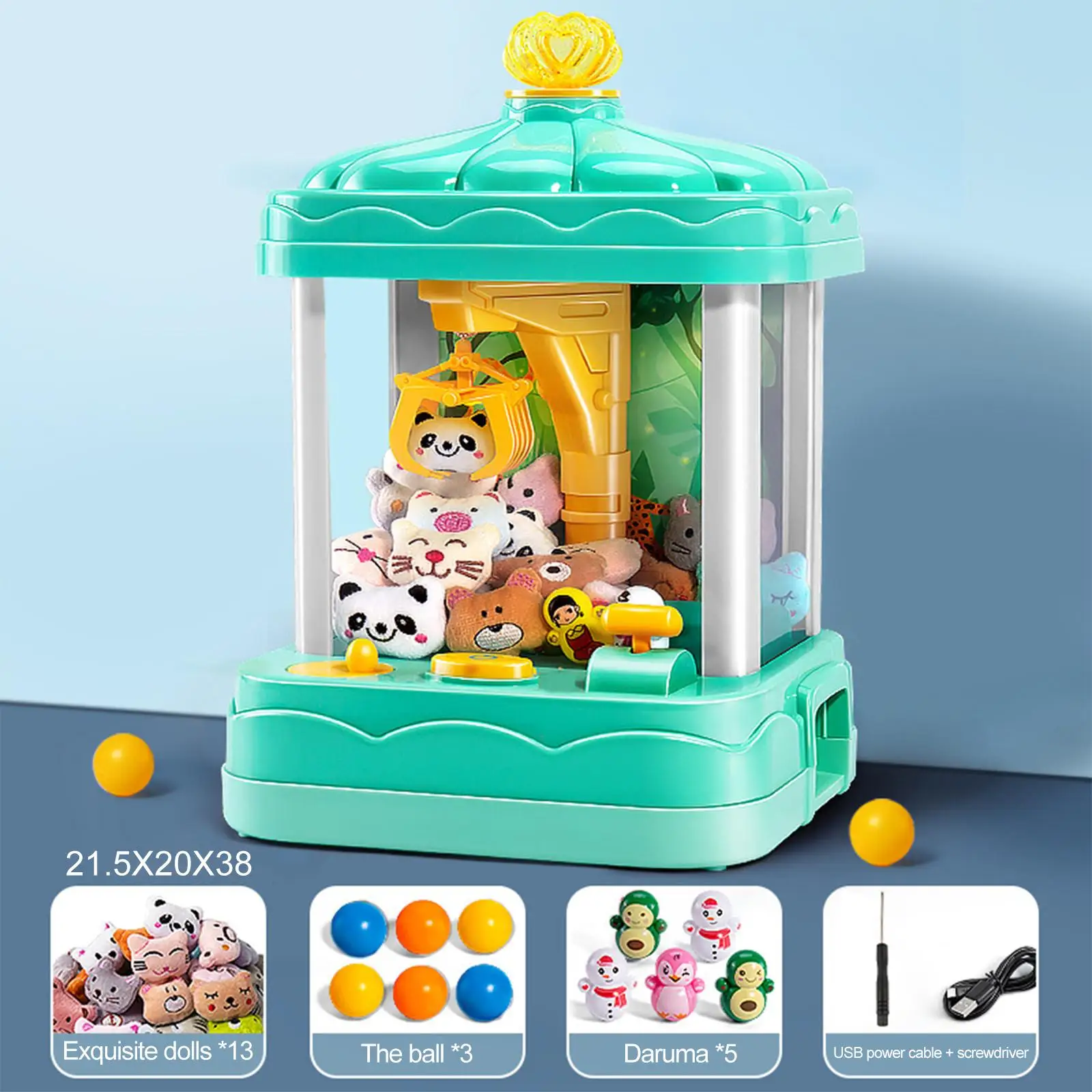 Children Claw Machine Doll Machine for Children`s Birthday Party Have Fun