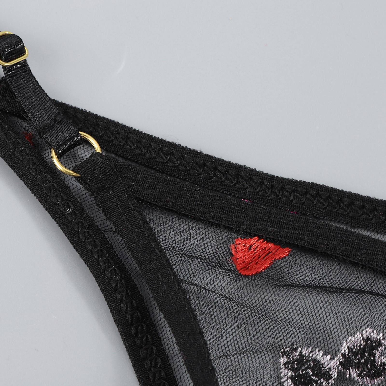 Dessous Für Frauen Sexy Frech Plus Größe Liebe Stickerei Bh G-string Tanga Nachtwäsche Dessous Strumpfband lenceria para_voghion.com