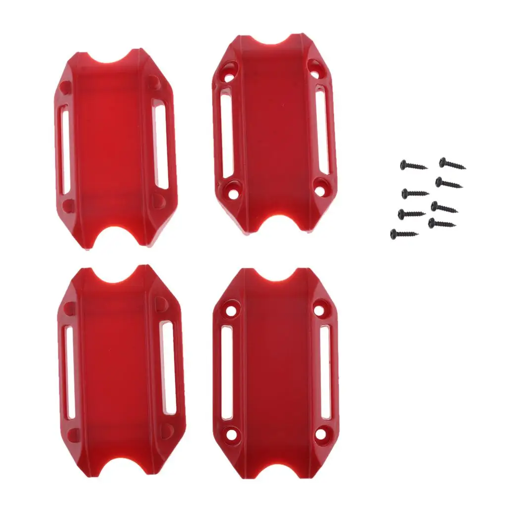 4 Pieces 25mm/1 Inch Motorcycle Bars Engine Protection Bumper Decorative Block