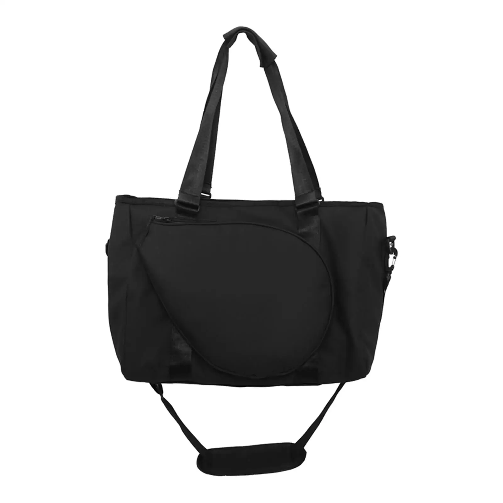 Tennis Shoulder Bag Carrying Bag Multifunctional with Zipper Handbag for Squash Racquets Pickleball Clothes Equipment