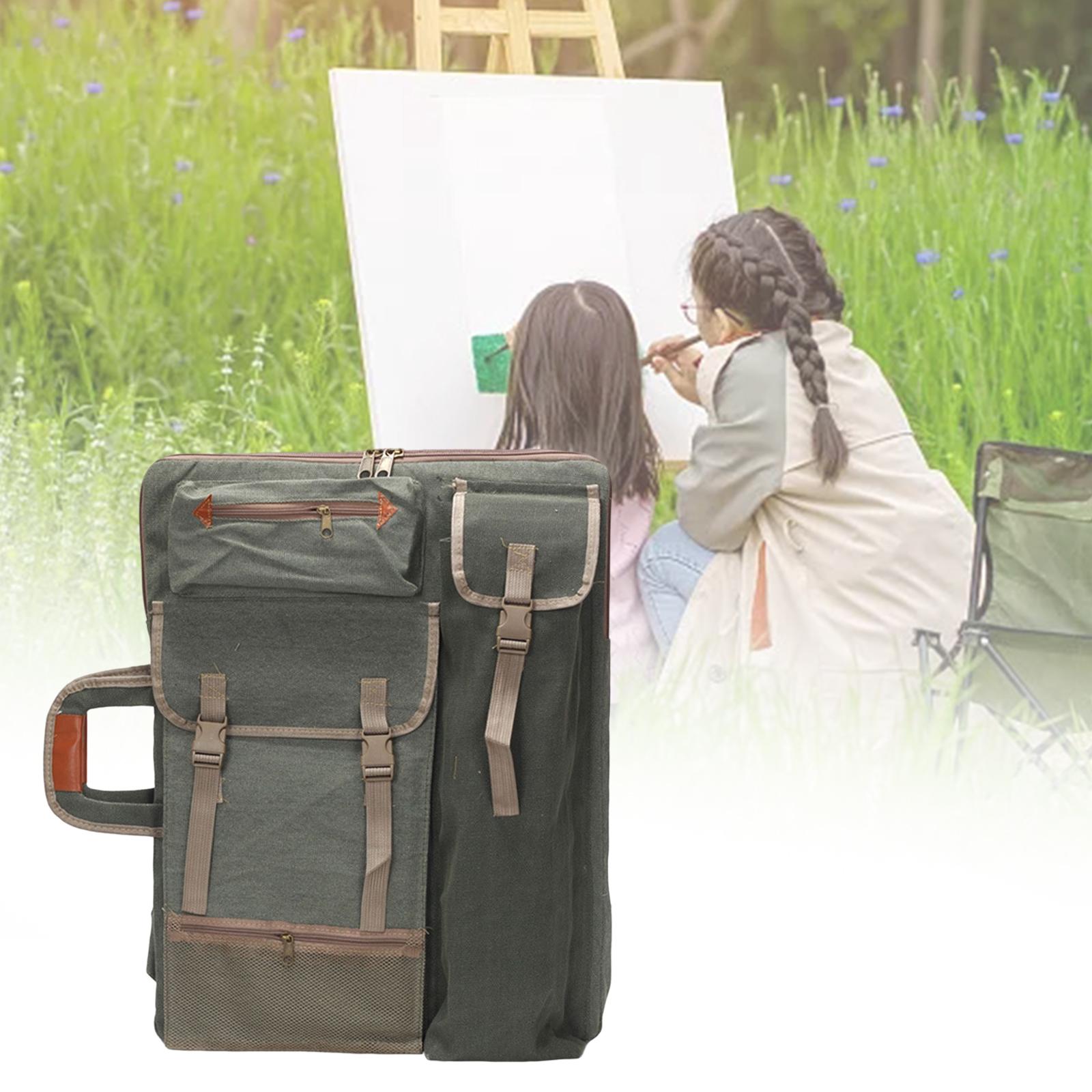 Artist Carrying Bag Organizer Art Supplies Pencils Art Portfolio Case Backpack for Project Poster Board Travel Paint Brushes