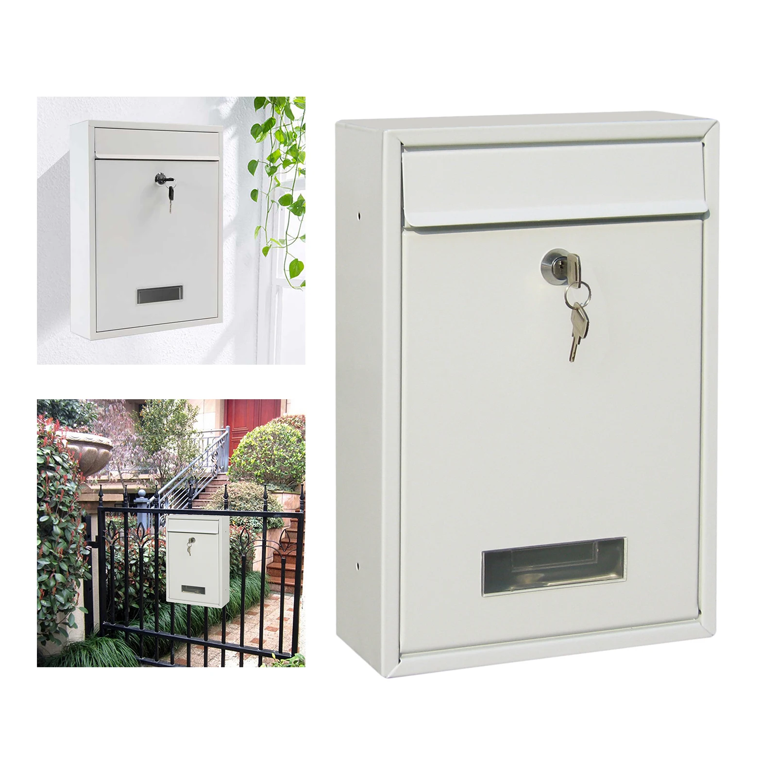 Wall Mounted  Mail Box  Mail Box Lockable Mail  Keys