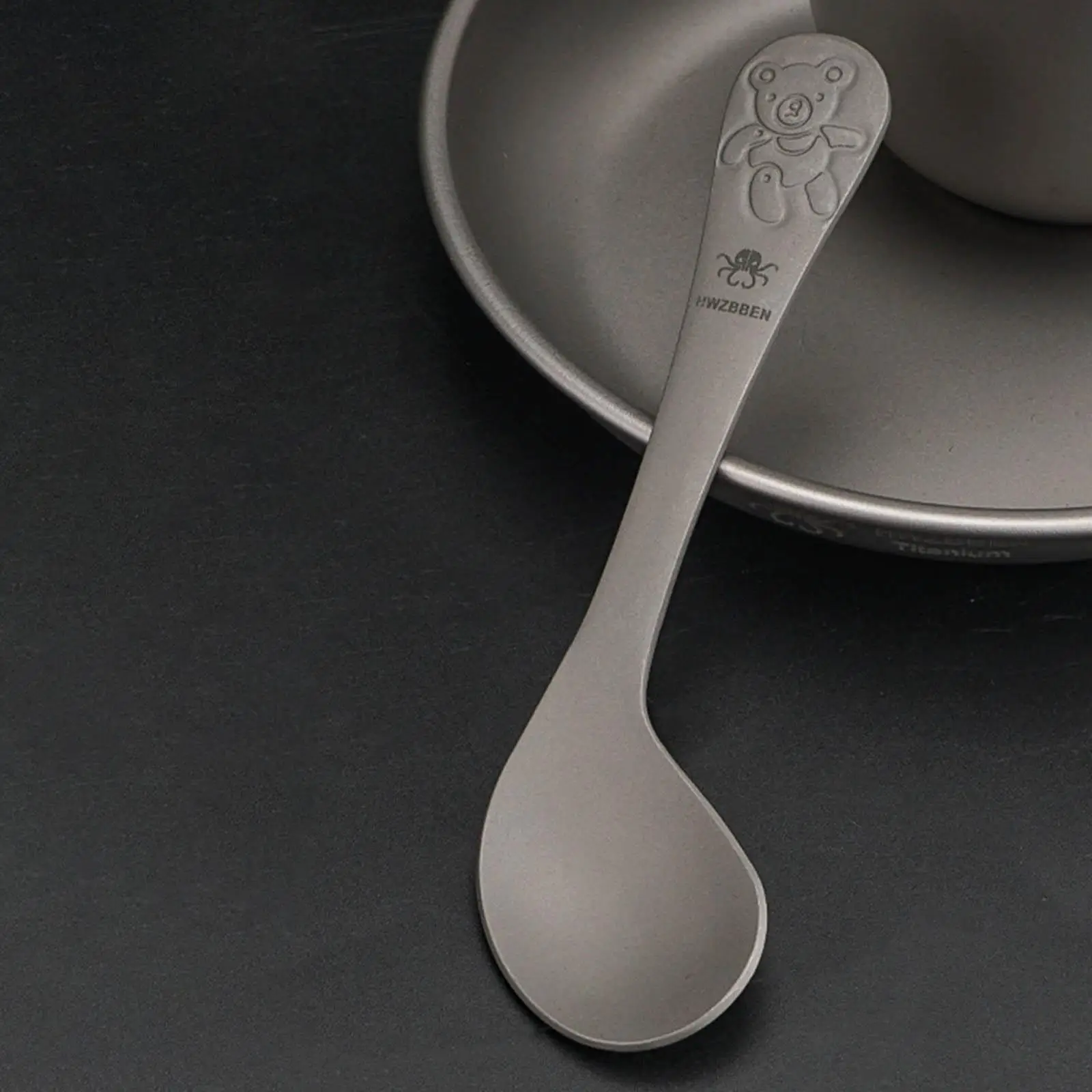 Titanium Soup Spoon Tableware Reusable Cutlery for Travel Home Restaurant Outdoor
