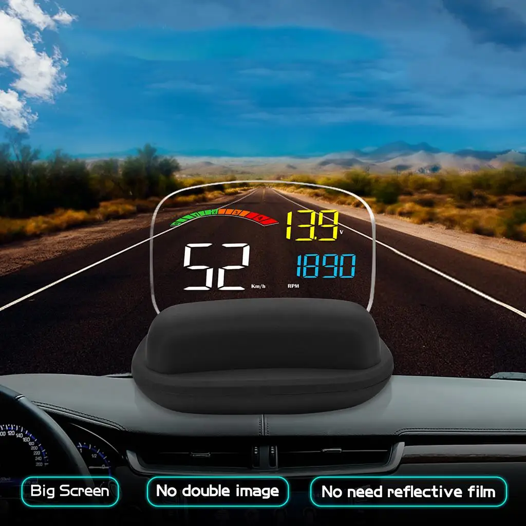 4inch Car HUD Head Up LED Display OBD2 GPS Overspeed Warning System Projector Car Accessories