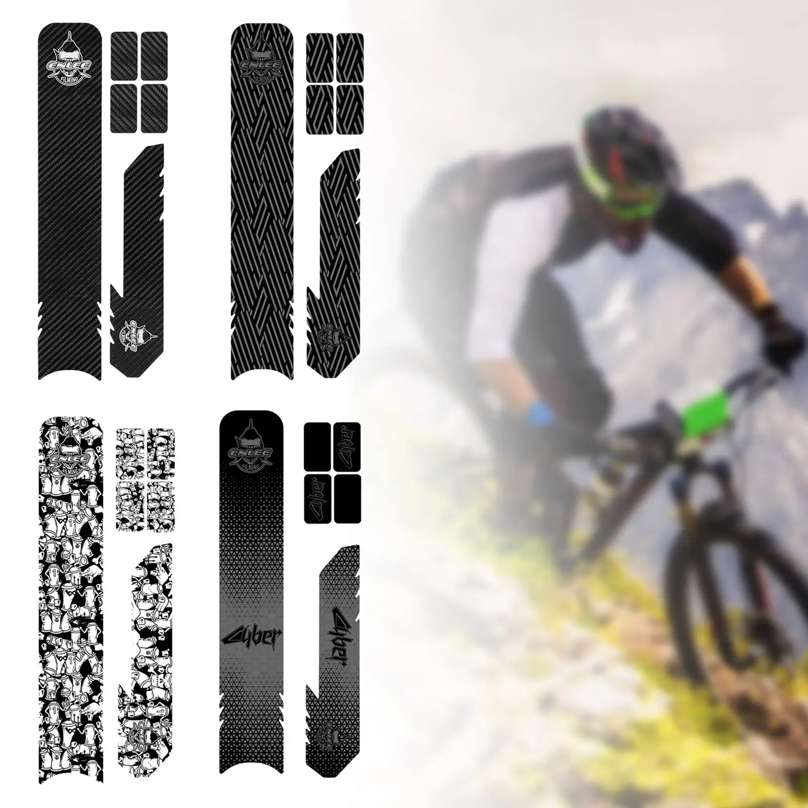 Bike Frame Protection Stickers Chainstay Protector Film for Sports Bikes Mountain Bike