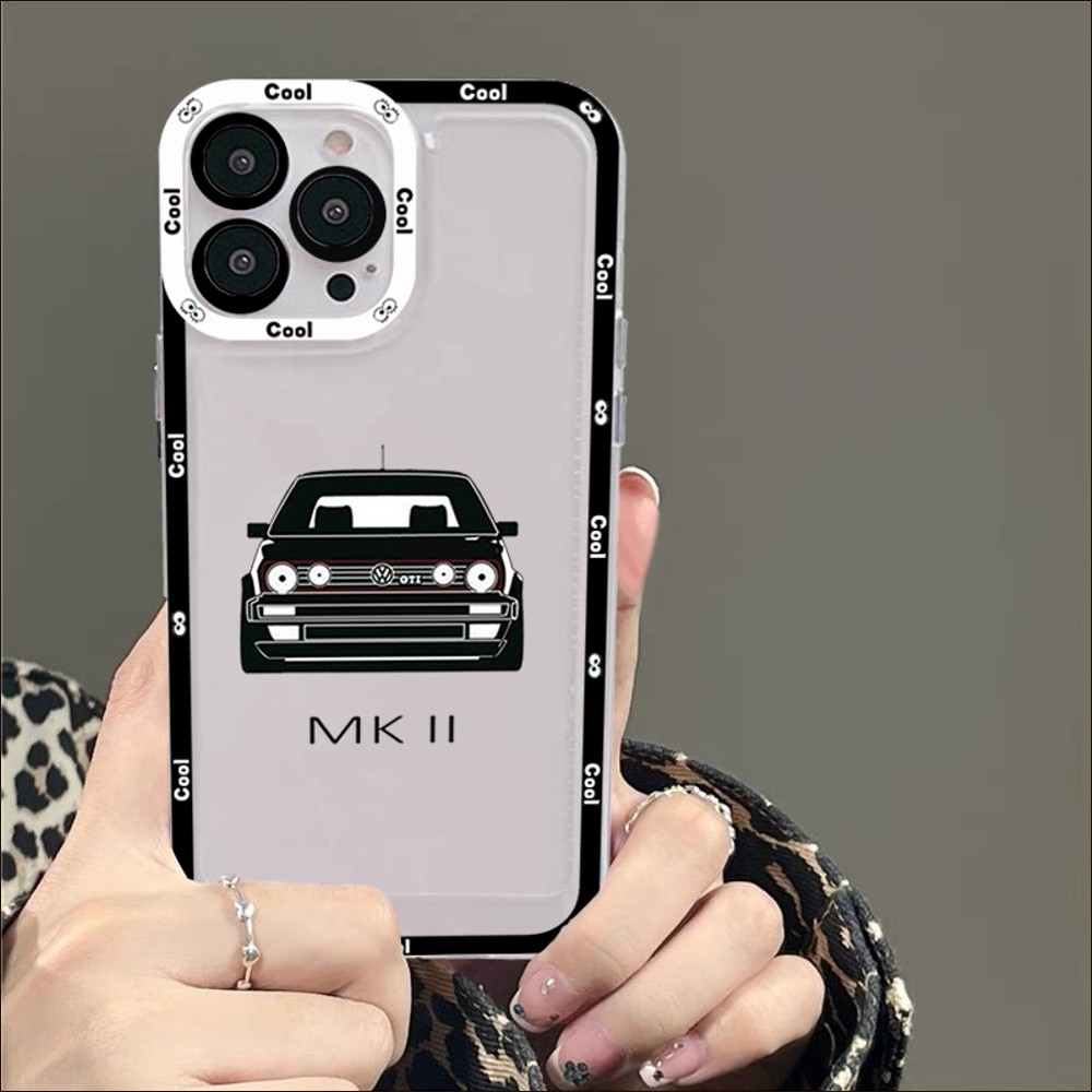 Чехол V-Volkswagen для телефона с логотипом автомобиля, для IPhone 14 13 12  11 Pro Max Mini X Xs XR 6 7 8 Plus SE 2020, прозрачный чехол | AliExpress