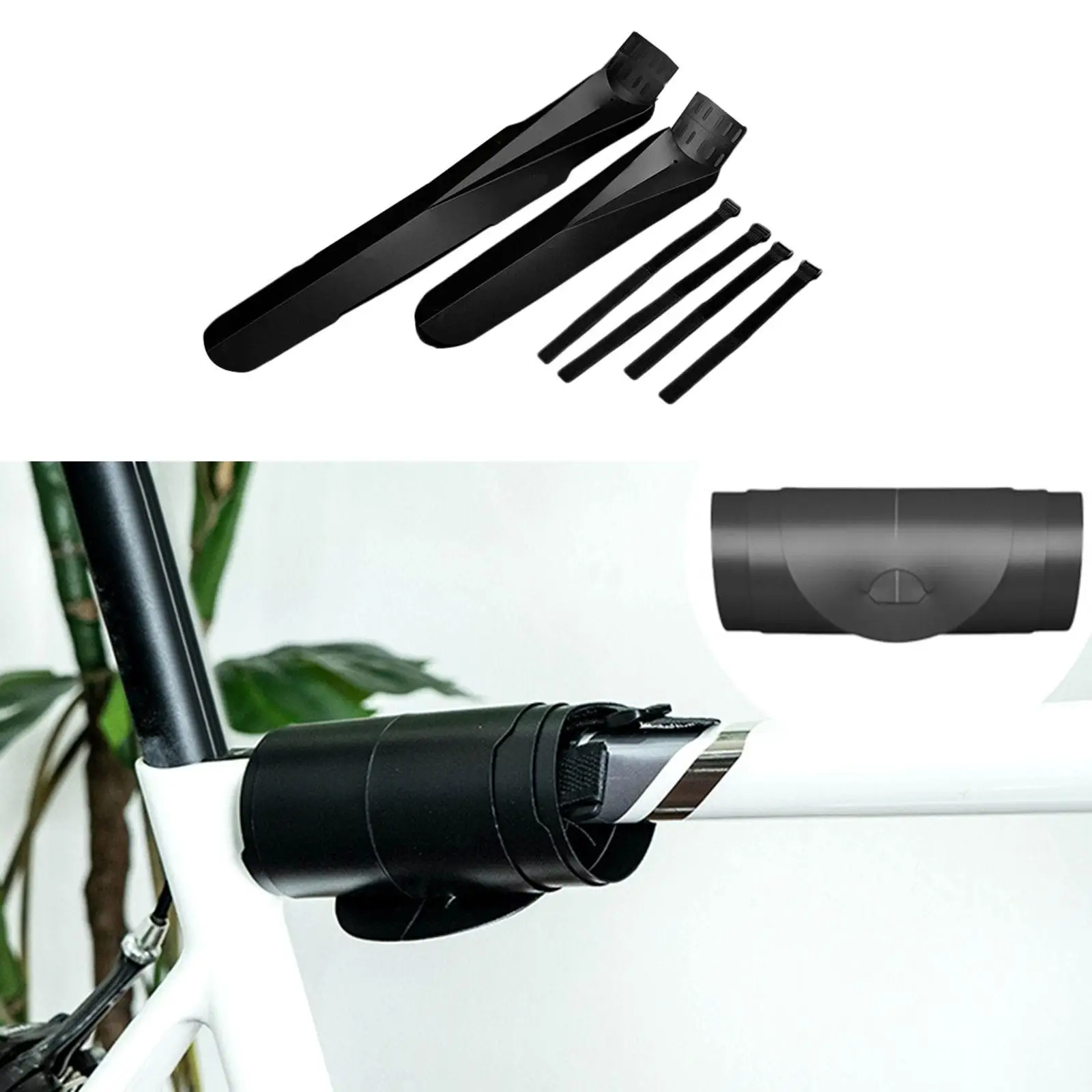 Bike Mudguard Collapsible Fittings Durable Parts Front Rear Set for Road Bike Cycling