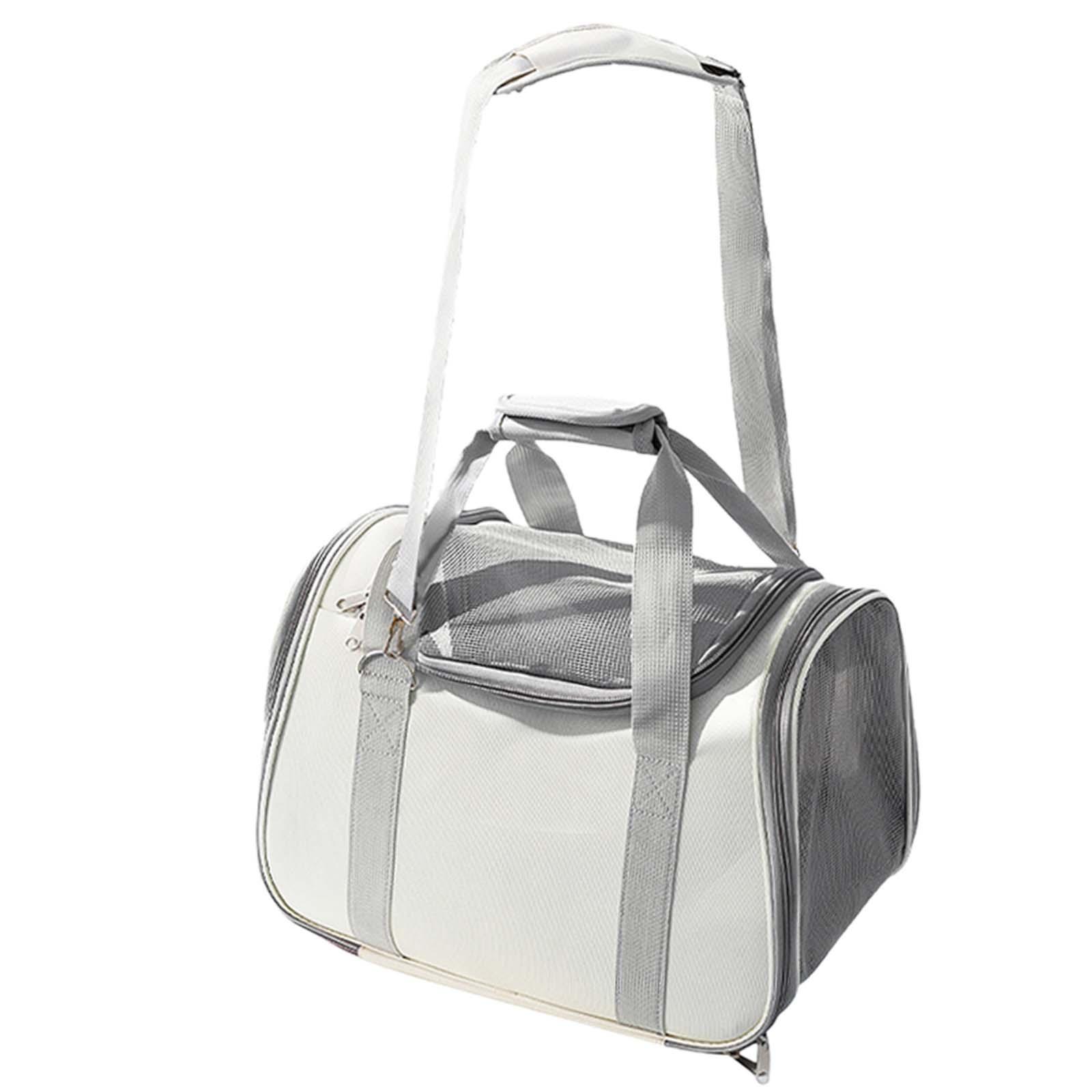 Dog Cat Pets Carrier Portable Tote Bag Cage with Handle Shoulder Travel Bag