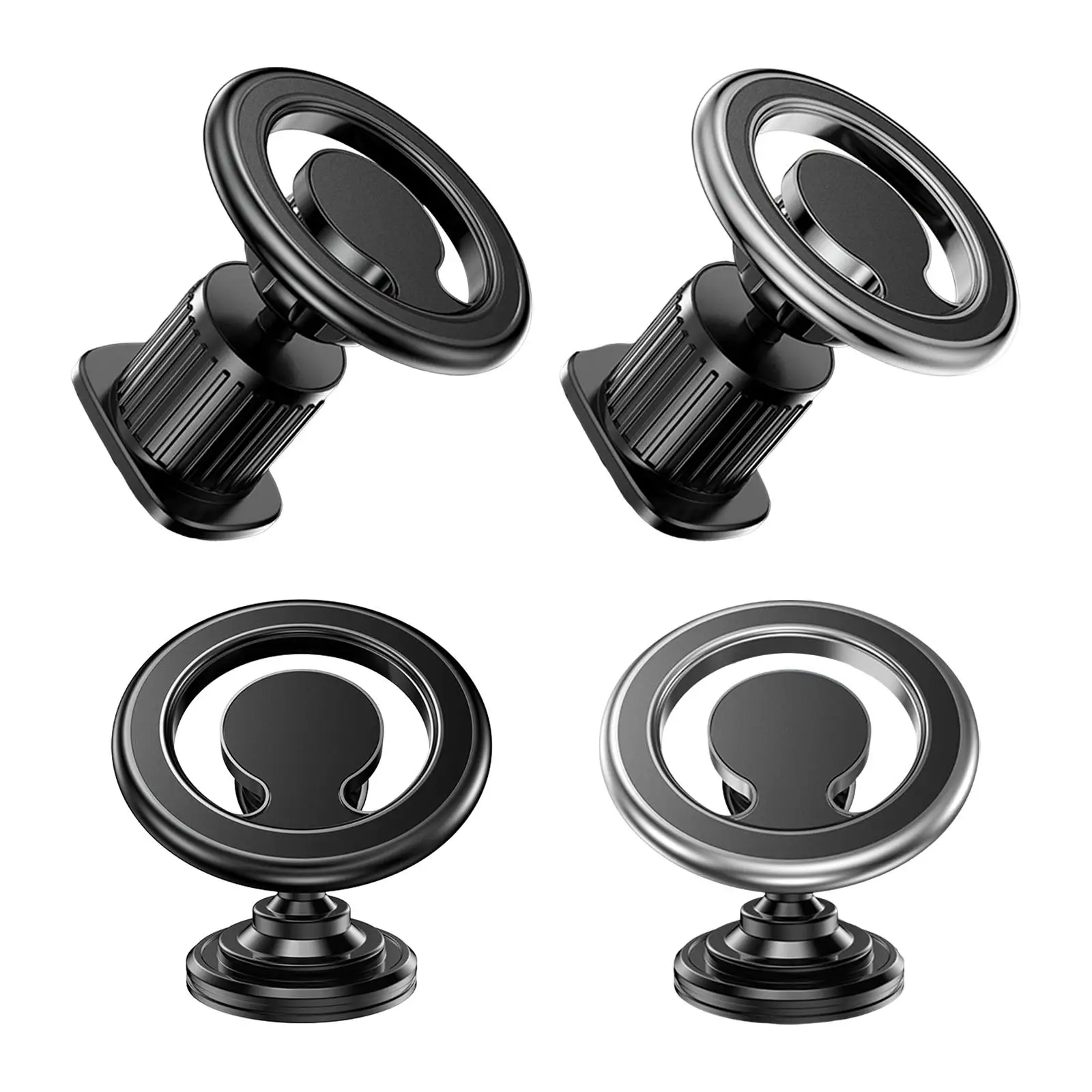 Compact Car Phone Holder Adjustable Easily Install Aluminum Alloy Phone Cradle
