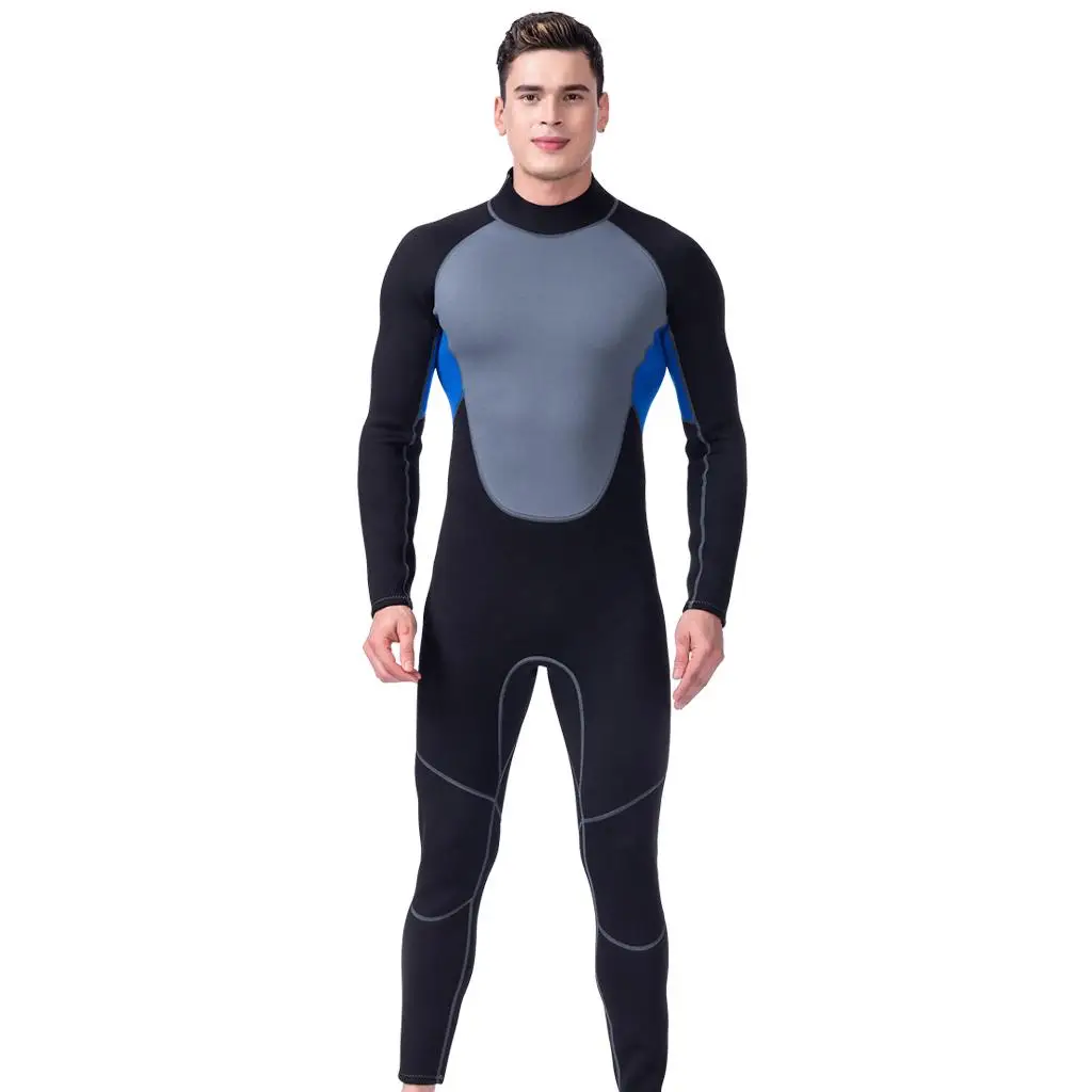 Mens Full Length 3mm Wetsuit Surfing Sailing Canoe Swimming  