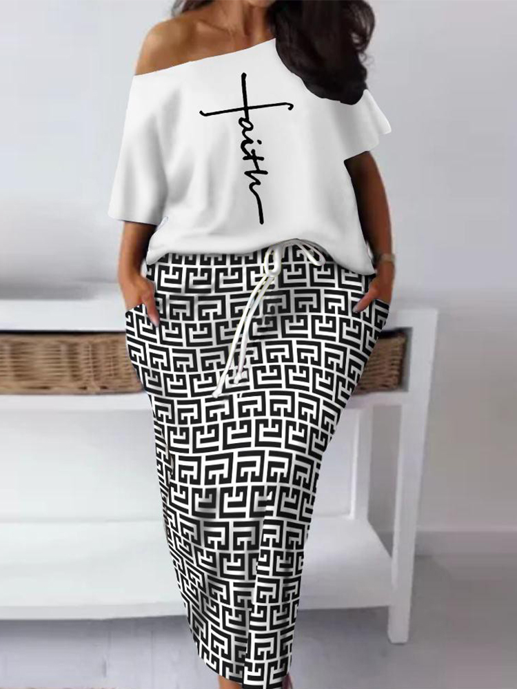 conjunto, impressão barroca, plus size, pescoço distorcido