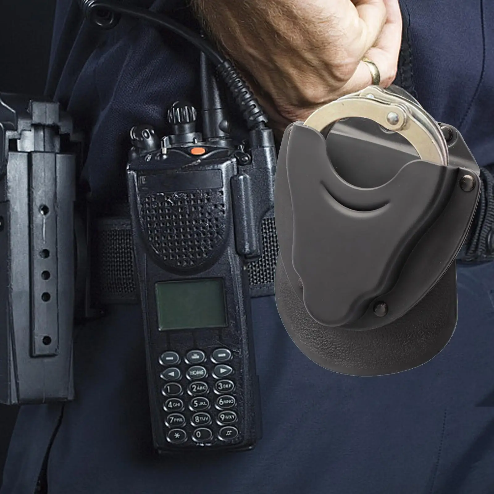 Handcuffs Pouch Quick Release Pocket Handcuffs Waist Bag Handcuff Holder for Camping Enforcement